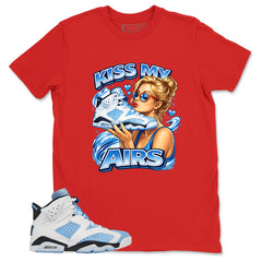 Blue UNC Home 6s Zadago Shirt Kiss My Airs Graphic