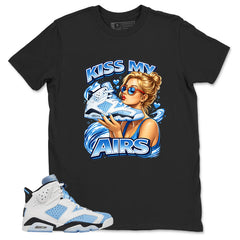 Blue UNC Home 6s Zadago Shirt Kiss My Airs Graphic