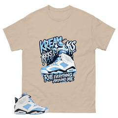 Blue UNC Home 6s Zadago Shirt Kream Kicks Graphic