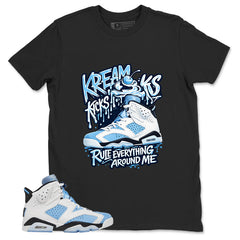 Blue UNC Home 6s Zadago Shirt Kream Kicks Graphic