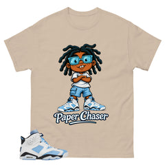 Blue UNC Home 6s Zadago Shirt Paper Chaser Graphic