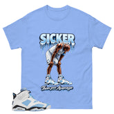 Blue UNC Home 6s Zadago Shirt Sicker Than Your Average Graphic