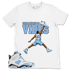 Blue UNC Home 6s Zadago Shirt Sneakerhead Vibes Graphic