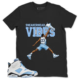 Blue UNC Home 6s Zadago Shirt Sneakerhead Vibes Graphic