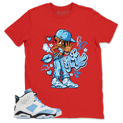 Blue UNC Home 6s Zadago Shirt Talk To The Hand Graphic