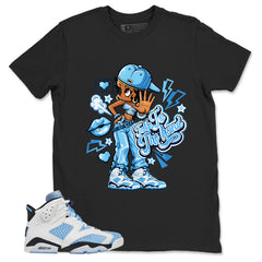 Blue UNC Home 6s Zadago Shirt Talk To The Hand Graphic