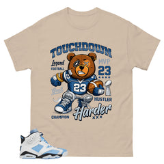 Blue UNC Home 6s Zadago Shirt Touchdown Harder Graphic