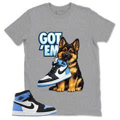 Blue UNC Toe 1s Zadago Shirt Got Em GS Graphic
