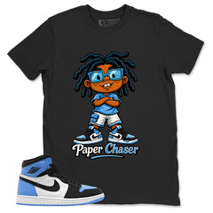 Blue UNC Toe 1s Zadago Shirt Paper Chaser Graphic