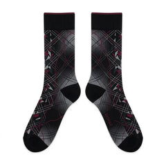 Bordeaux Sneaker Match Socks – Air Jordan 7 Retro Bordeaux 2011 Inspired Mid-Calf Crew Socks