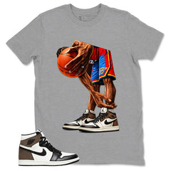 Brown Dark Mocha 1s Zadago Shirt Ball Time Graphic