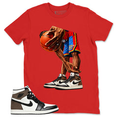 Brown Dark Mocha 1s Zadago Shirt Ball Time Graphic