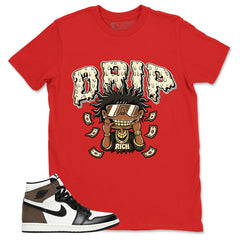 Brown Dark Mocha 1s Zadago Shirt Drip Rich Graphic