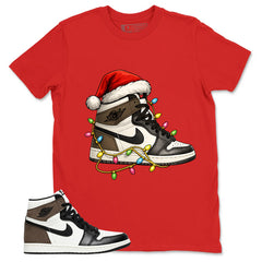 Brown Dark Mocha 1s Zadago Shirt Kickmas Graphic