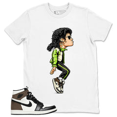 Brown Dark Mocha 1s Zadago Shirt M.Jackson Tiptoe Graphic
