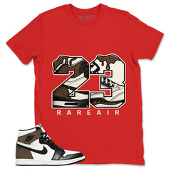 Brown Dark Mocha 1s Zadago Shirt Number 23 MJ Graphic