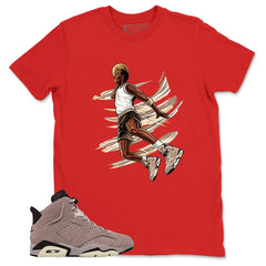 Brown Smoky Mauve 6s Zadago Shirt Air Ball Graphic