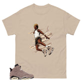 Brown Smoky Mauve 6s Zadago Shirt Air Ball Graphic