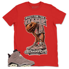 Brown Smoky Mauve 6s Zadago Shirt Built For The Game Graphic