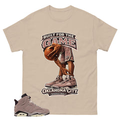 Brown Smoky Mauve 6s Zadago Shirt Built For The Game Graphic
