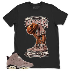 Brown Smoky Mauve 6s Zadago Shirt Built For The Game Graphic