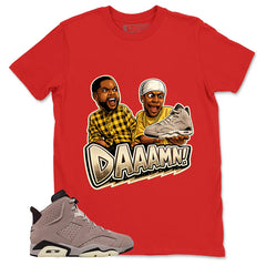 Brown Smoky Mauve 6s Zadago Shirt Daaamn Sneaker Graphic