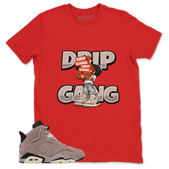 Brown Smoky Mauve 6s Zadago Shirt Drip Gang Graphic