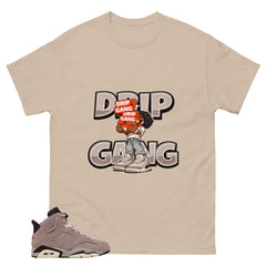 Brown Smoky Mauve 6s Zadago Shirt Drip Gang Graphic