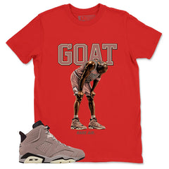Brown Smoky Mauve 6s Zadago Shirt Goat Rare Air Graphic