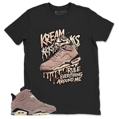 Brown Smoky Mauve 6s Zadago Shirt Kream Kicks Graphic