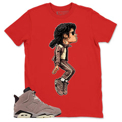 Brown Smoky Mauve 6s Zadago Shirt M.Jackson Tiptoe Graphic