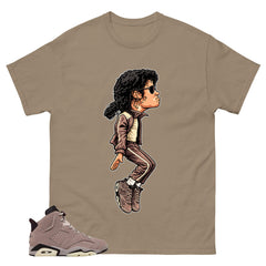 Brown Smoky Mauve 6s Zadago Shirt M.Jackson Tiptoe Graphic