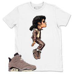 Brown Smoky Mauve 6s Zadago Shirt M.Jackson Tiptoe Graphic