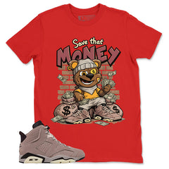 Brown Smoky Mauve 6s Zadago Shirt Save That Money Graphic