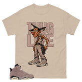 Brown Smoky Mauve 6s Zadago Shirt Thug Life Graphic