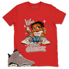 Brown Smoky Mauve 6s Zadago Shirt Vibe Check Graphic