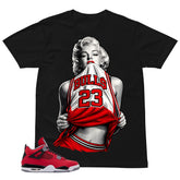 Bull 23 Marilyn Shirt - Match Air Jordan 4 Toro Bravo