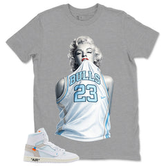 Bull 23 Marilyn Shirt - Match Virgil Abloh x Air Jordan 1 Alaska