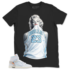 Bull 23 Marilyn Shirt - Match Virgil Abloh x Air Jordan 1 Alaska