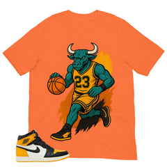 Bull 23 Shirt - Match Air Jordan 1 Yellow Toe