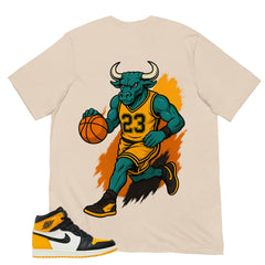 Bull 23 Shirt - Match Air Jordan 1 Yellow Toe