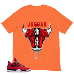 Bull Head Sneaker Shirt - Match Air Jordan 4 Toro Bravo