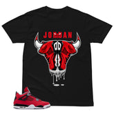 Bull Head Sneaker Shirt - Match Air Jordan 4 Toro Bravo