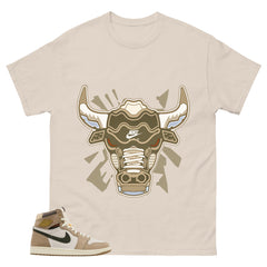Bull Head Shirt - Match Cream Wmns Air Jordan 1 Khaki