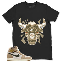 Bull Head Shirt - Match Cream Wmns Air Jordan 1 Khaki