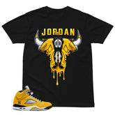 Graphic Tee to Matching T23 Tokyo 5s Bull Head Shirt