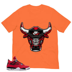 Bull Head Sneaker Shirt - Match Air Jordan 4 Toro Bravo