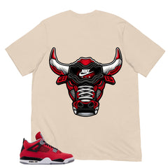 Bull Head Sneaker Shirt - Match Air Jordan 4 Toro Bravo