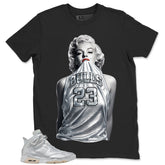 Bulls 23 Girl Shirt - Match Air Jordan 6 x Paris Saint-Germain Metallic Silver