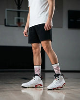 Bulls Sneaker Match Socks ā Air Jordan 6 Retro Bulls Inspired Mid-Calf Unisex Crew Socks